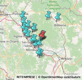 Mappa Strada Provinciale 85 Setteponti, 52024 Loro Ciuffenna AR, Italia (10.3355)