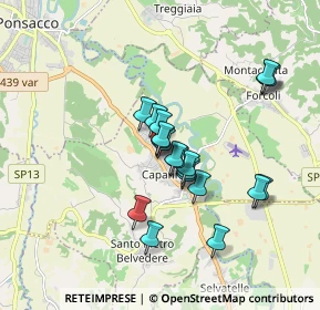 Mappa Via E. Berlinguer, 56033 Capannoli PI, Italia (1.472)