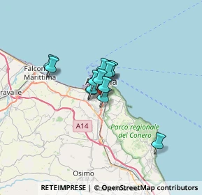 Mappa Via Giuseppe Ungaretti, 60128 Ancona AN, Italia (3.82846)