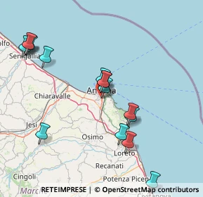 Mappa Via Giuseppe Ungaretti, 60128 Ancona AN, Italia (16.93333)