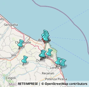 Mappa Via Giuseppe Ungaretti, 60128 Ancona AN, Italia (11.24083)