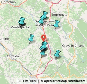 Mappa CAP, 50028 Tavarnelle Val di Pesa FI, Italia (7.002)