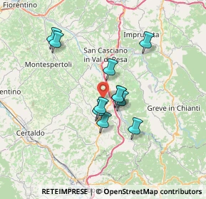 Mappa CAP, 50028 Tavarnelle Val di Pesa FI, Italia (5.61909)