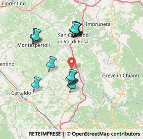 Mappa CAP, 50028 Tavarnelle Val di Pesa FI, Italia (6.98533)