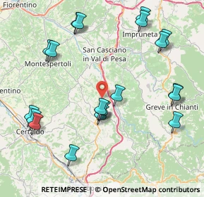 Mappa CAP, 50028 Barberino Tavarnelle FI (9.5335)