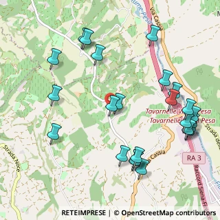 Mappa CAP, 50028 Tavarnelle Val di Pesa FI, Italia (1.28375)
