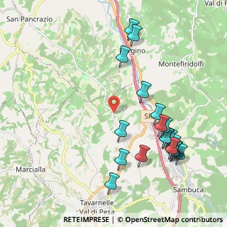 Mappa CAP, 50028 Tavarnelle Val di Pesa FI, Italia (2.3945)