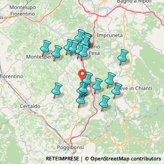 Mappa CAP, 50028 Tavarnelle Val di Pesa FI, Italia (6.169)