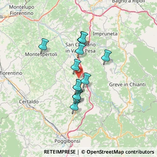 Mappa CAP, 50028 Tavarnelle Val di Pesa FI, Italia (5.53167)