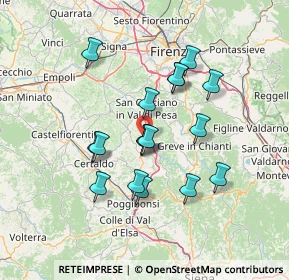 Mappa CAP, 50028 Tavarnelle Val di Pesa FI, Italia (12.42118)