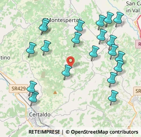 Mappa Via di Sticciano, 50052 Certaldo FI, Italia (4.711)