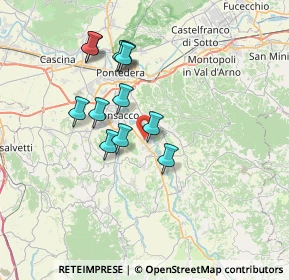 Mappa Via L. da Vinci, 56033 Capannoli PI, Italia (6.34833)
