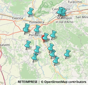 Mappa Via L. da Vinci, 56033 Capannoli PI, Italia (7.3175)