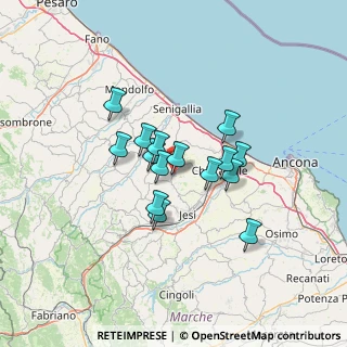 Mappa Via Giacomo Matteotti, 60030 Morro d'Alba AN, Italia (9.95533)