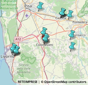 Mappa Via Guido Rossa, 57014 Collesalvetti LI, Italia (8.8235)