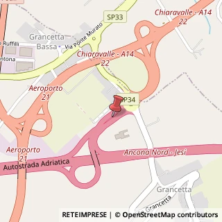 Mappa Via Grancetta, 11, 60033 Chiaravalle, Ancona (Marche)