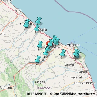 Mappa Via Eugenio Montale, 60030 Monte San Vito AN, Italia (12.97067)