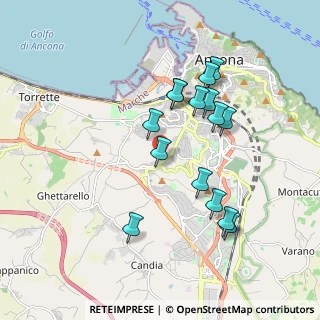 Mappa Via Monte Carpegna, 60127 Ancona AN, Italia (1.78)