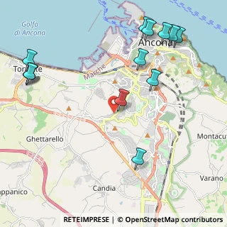 Mappa Via Monte Carpegna, 60127 Ancona AN, Italia (2.83692)