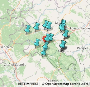 Mappa 61046 Piobbico PU, Italia (11.001)