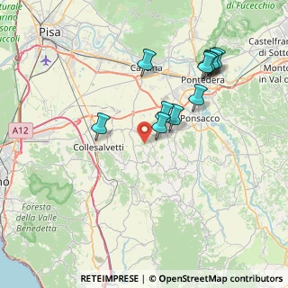 Mappa Via la Tana, 56040 Crespina Lorenzana PI, Italia (7.64182)