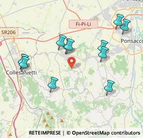Mappa Via la Tana, 56040 Crespina Lorenzana PI, Italia (4.32833)