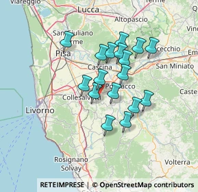 Mappa Via la Tana, 56040 Crespina Lorenzana PI, Italia (11.23176)