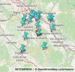 Mappa 50022 Greve in Chianti FI, Italia (13.03778)