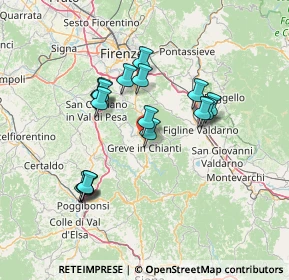 Mappa 50022 Greve in Chianti FI, Italia (12.78647)