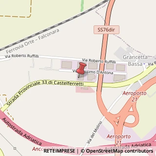 Mappa Via Massimo D'Antona, 6A, 60033 Chiaravalle, Ancona (Marche)
