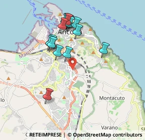 Mappa Via Colle Verde, 60124 Ancona AN, Italia (1.91235)