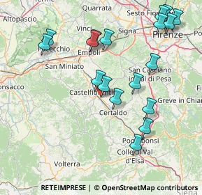 Mappa Via Niccolò Copernico, 50051 Castelfiorentino FI, Italia (18.06)