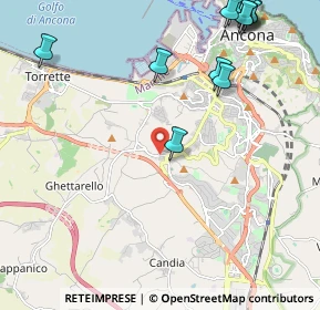 Mappa Strada della Madonnetta, 60131 Ancona AN, Italia (2.94833)