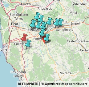 Mappa 56033 Capannoli PI, Italia (10.3735)
