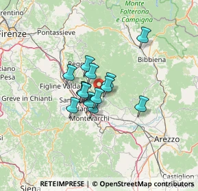Mappa Frazione Montemarciano, 52028 Terranuova Bracciolini AR, Italia (8.18429)