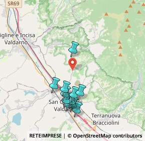 Mappa Via di Botriolo, 52028 Terranuova Bracciolini AR, Italia (3.74455)