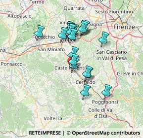 Mappa Via Palmiro Togliatti, 50051 Castelfiorentino FI, Italia (12.287)