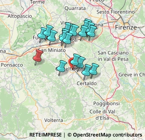 Mappa Via Palmiro Togliatti, 50051 Castelfiorentino FI, Italia (12.1825)