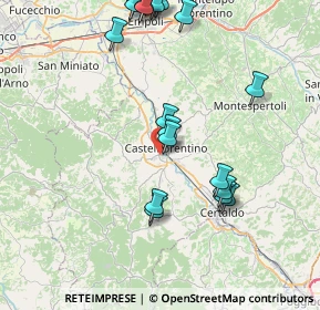 Mappa Via Palmiro Togliatti, 50051 Castelfiorentino FI, Italia (9.582)
