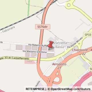 Mappa Via Massimo D'Antona, 220, 60033 Chiaravalle, Ancona (Marche)