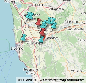 Mappa 56040 Crespina Lorenzana PI, Italia (10.53538)
