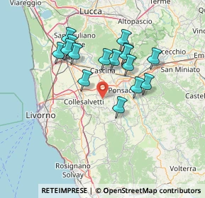 Mappa 56040 Crespina Lorenzana PI, Italia (12.94125)