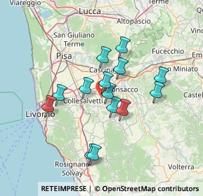 Mappa 56040 Crespina Lorenzana PI, Italia (11.98929)