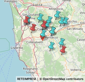 Mappa 56040 Crespina Lorenzana PI, Italia (12.32353)