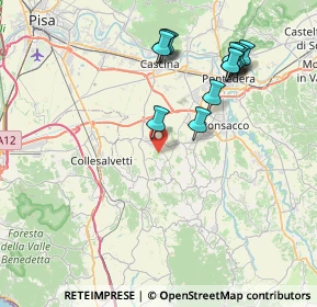 Mappa 56040 Crespina Lorenzana PI, Italia (8.39)