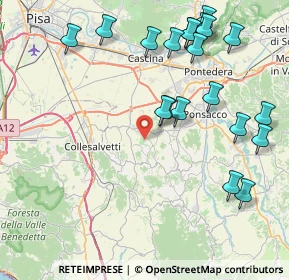 Mappa 56040 Crespina Lorenzana PI, Italia (9.9915)