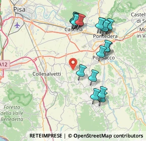 Mappa 56040 Crespina Lorenzana PI, Italia (8.502)