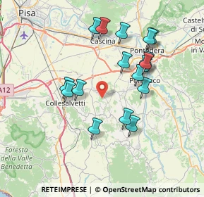 Mappa 56040 Crespina Lorenzana PI, Italia (7.22941)
