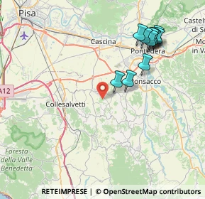 Mappa 56040 Crespina Lorenzana PI, Italia (8.76273)