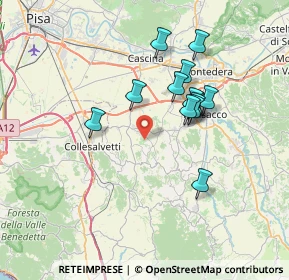 Mappa 56040 Crespina Lorenzana PI, Italia (6.29462)